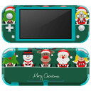 igsticker Nintendo Switch Lite 専用 デザインスキンシール 全面 ニンテンドー スイッチ ライト 専用 ゲーム機 カバー アクセサリー フィルム ステッカー エアフリー 005533 クリスマス キャラクター(2)