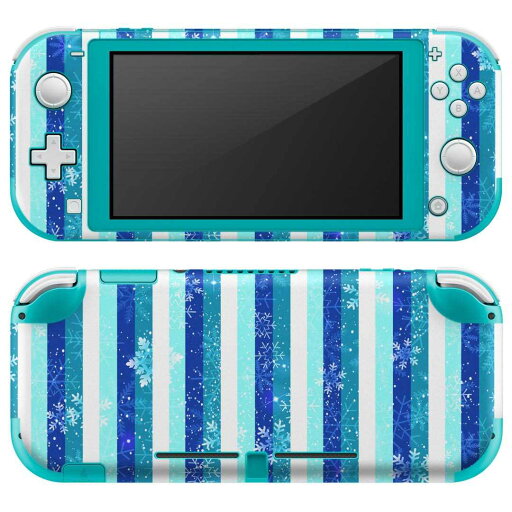 igsticker Nintendo Switch Lite 専用 デザインスキンシール 全面 ニンテンドー スイッチ ライト 専用 ゲーム機 カバー アクセサリー フィルム ステッカー エアフリー 005547 ストライプ 青 雪 igsticker Nintendo Switch Lite 専用 デザインスキンシール 全面 ニンテンドー スイッチ ライト 専用 ゲーム機 カバー アクセサリー フィルム ステッカー エアフリー 005547 ストライプ 青 雪