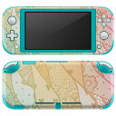 igsticker Nintendo Switch Lite 専用 デザインスキンシール 全面 ニンテンドー スイッチ ライト 専用 ゲーム機 カバー アクセサリー フィルム ステッカー エアフリー 005550 レース 模様(2)