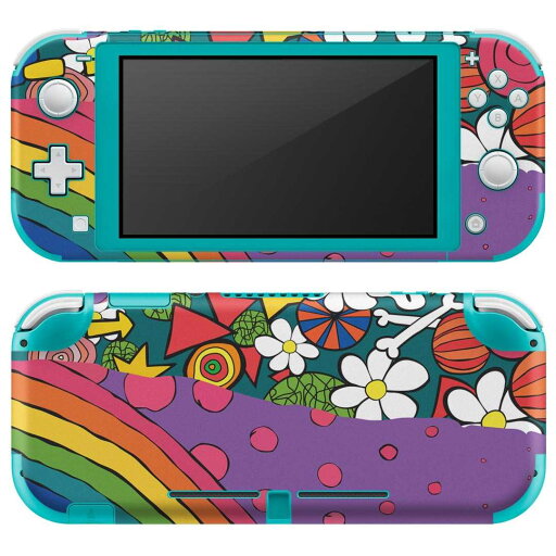 igsticker Nintendo Switch Lite 専用 デザインスキンシール 全面 ニンテンドー スイッチ ライト 専用 ゲーム機 カバー アクセサリー フィルム ステッカー エアフリー 005576 カラフル イラスト igsticker Nintendo Switch Lite 専用 デザインスキンシール 全面 ニンテンドー スイッチ ライト 専用 ゲーム機 カバー アクセサリー フィルム ステッカー エアフリー 005576 カラフル イラスト