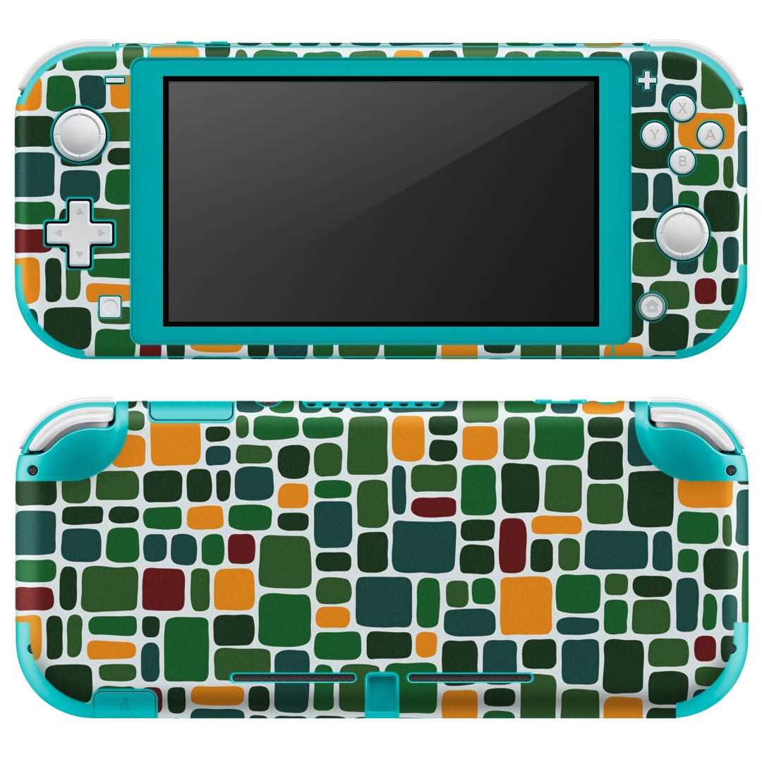 igsticker Nintendo Switch Lite 専用 デザインスキンシール 全面 ニンテンドー スイッチ ライト 専用 ゲーム機 カバー アクセサリー フィルム ステッカー エアフリー 005583 緑 グリーン 模様