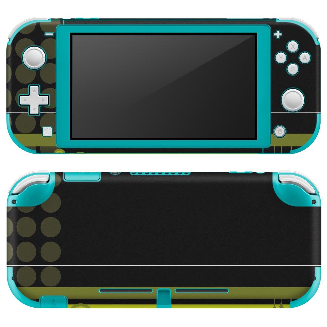 igsticker Nintendo Switch Lite 専用 デザインスキンシール 全面 ニンテンドー スイッチ ライト 専用 ゲーム機 カバー アクセサリー フィルム ステッカー エアフリー 005622 黄緑　デザイン