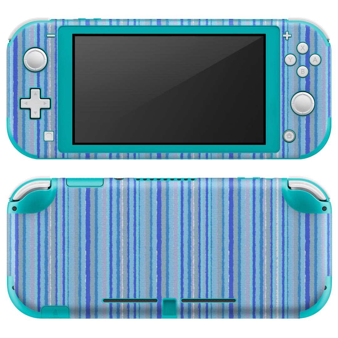 igsticker Nintendo Switch Lite 専用 デザインスキンシール 全面 ニンテンドー スイッチ ライト 専用 ゲーム機 カバー アクセサリー フィルム ステッカー エアフリー 005631 ストライプ　模様