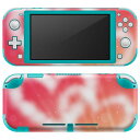 igsticker Nintendo Switch Lite 専用 デザインスキンシール 全面 ニンテンドー スイッチ ライト 専用 ゲーム機 カバー アクセサリー フィルム ステッカー エアフリー 005641 ハート ピンク