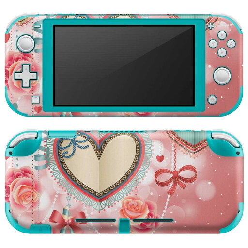 igsticker Nintendo Switch Lite 専用 デザインスキンシール 全面 ニンテンドー スイッチ ライト 専用 ゲーム機 カバー アクセサリー フィルム ステッカー エアフリー 005647 ハート リボン ピンク igsticker Nintendo Switch Lite 専用 デザインスキンシール 全面 ニンテンドー スイッチ ライト 専用 ゲーム機 カバー アクセサリー フィルム ステッカー エアフリー 005647 ハート リボン ピンク