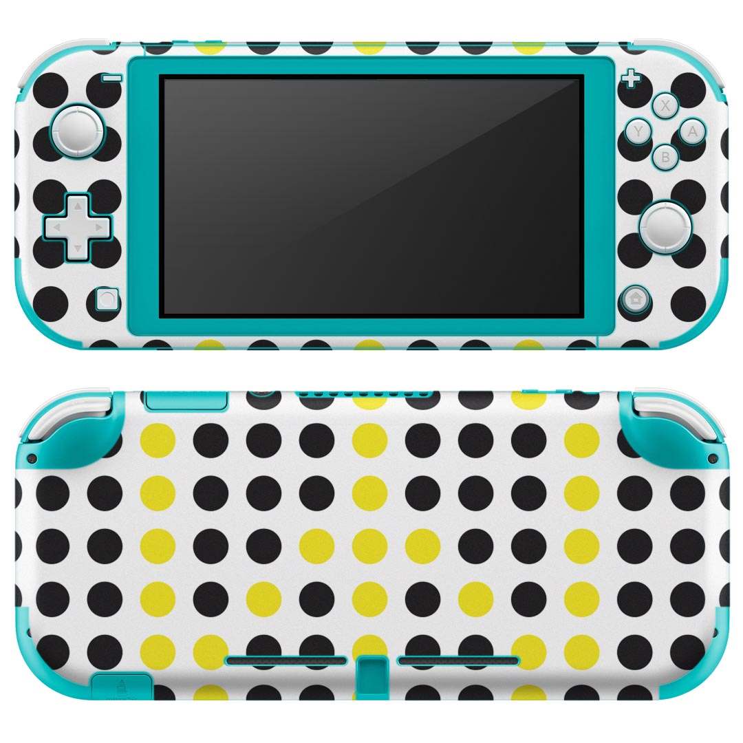 igsticker Nintendo Switch Lite 専用 デザインスキンシール 全面 ニンテンドー スイッチ ライト 専用 ゲーム機 カバー アクセサリー フィルム ステッカー エアフリー 005654 ピースマーク 水玉