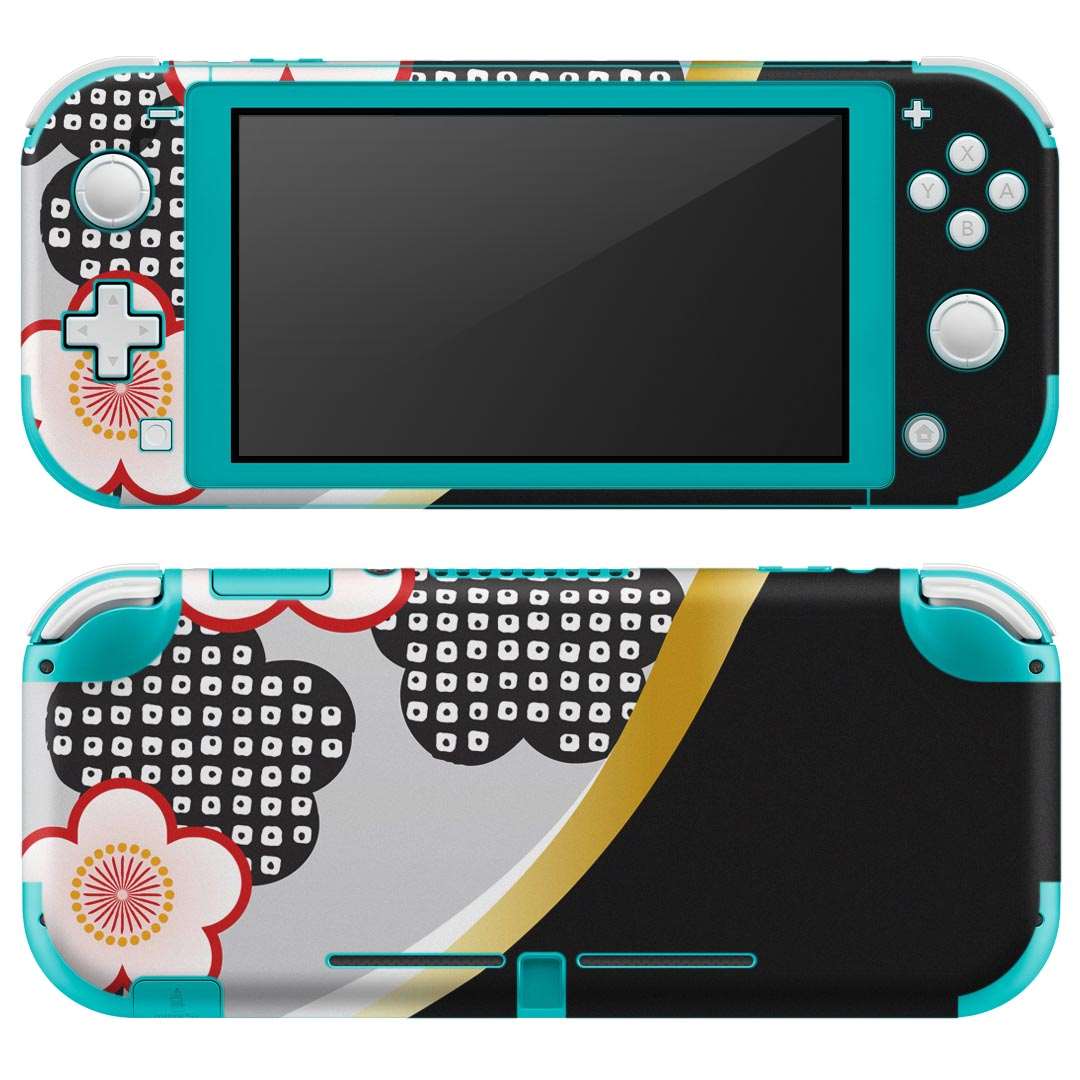 igsticker Nintendo Switch Lite 専用 デザインスキンシール 全面 ニンテンドー スイッチ ライト 専用 ゲーム機 カバー アクセサリー フィルム ステッカー エアフリー 005702 花 和風 和柄