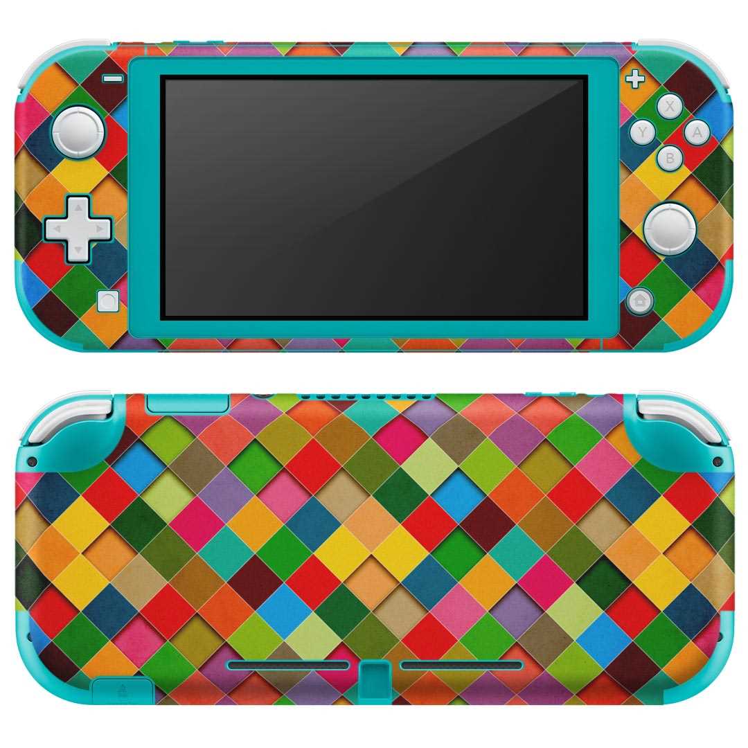 igsticker Nintendo Switch Lite 専用 デザインスキンシール 全面 ニンテンドー スイッチ ライト 専用 ゲーム機 カバー アクセサリー フィルム ステッカー エアフリー 005711 カラフル　模様