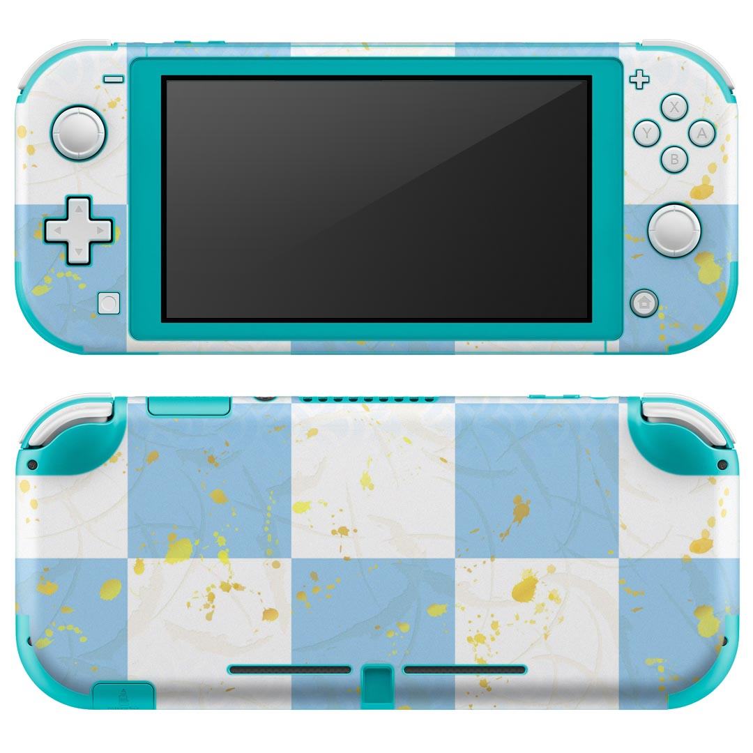 igsticker Nintendo Switch Lite 専用 デザインスキンシール 全面 ニンテンドー スイッチ ライト 専用 ゲーム機 カバー アクセサリー フィルム ステッカー エアフリー 005730 和風　和柄　市松模様