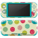 igsticker Nintendo Switch Lite 専用 デザインスキンシール 全面 ニンテンドー スイッチ ライト 専用 ゲーム機 カバー アクセサリー フィルム ステッカー エアフリー 005786 カラフル 水玉 模様|詳細画像