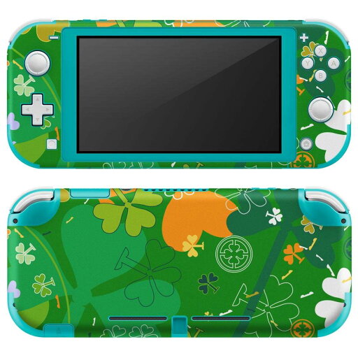 igsticker Nintendo Switch Lite 専用 デザインスキンシール 全面 ニンテンドー スイッチ ライト 専用 ゲーム機 カバー アクセサリー フィルム ステッカー エアフリー 005820 緑 四つ葉 クローバー igsticker Nintendo Switch Lite 専用 デザインスキンシール 全面 ニンテンドー スイッチ ライト 専用 ゲーム機 カバー アクセサリー フィルム ステッカー エアフリー 005820 緑 四つ葉 クローバー