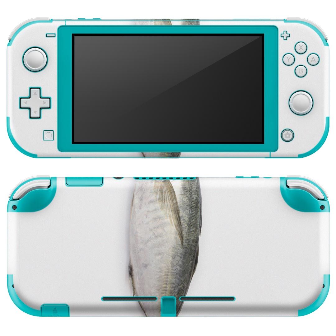 igsticker Nintendo Switch Lite 専用 デザインスキンシール 全面 ニンテンドー スイッチ ライト 専用 ゲーム機 カバー アクセサリー フィルム ステッカー エアフリー 005850 写真 魚 あじ