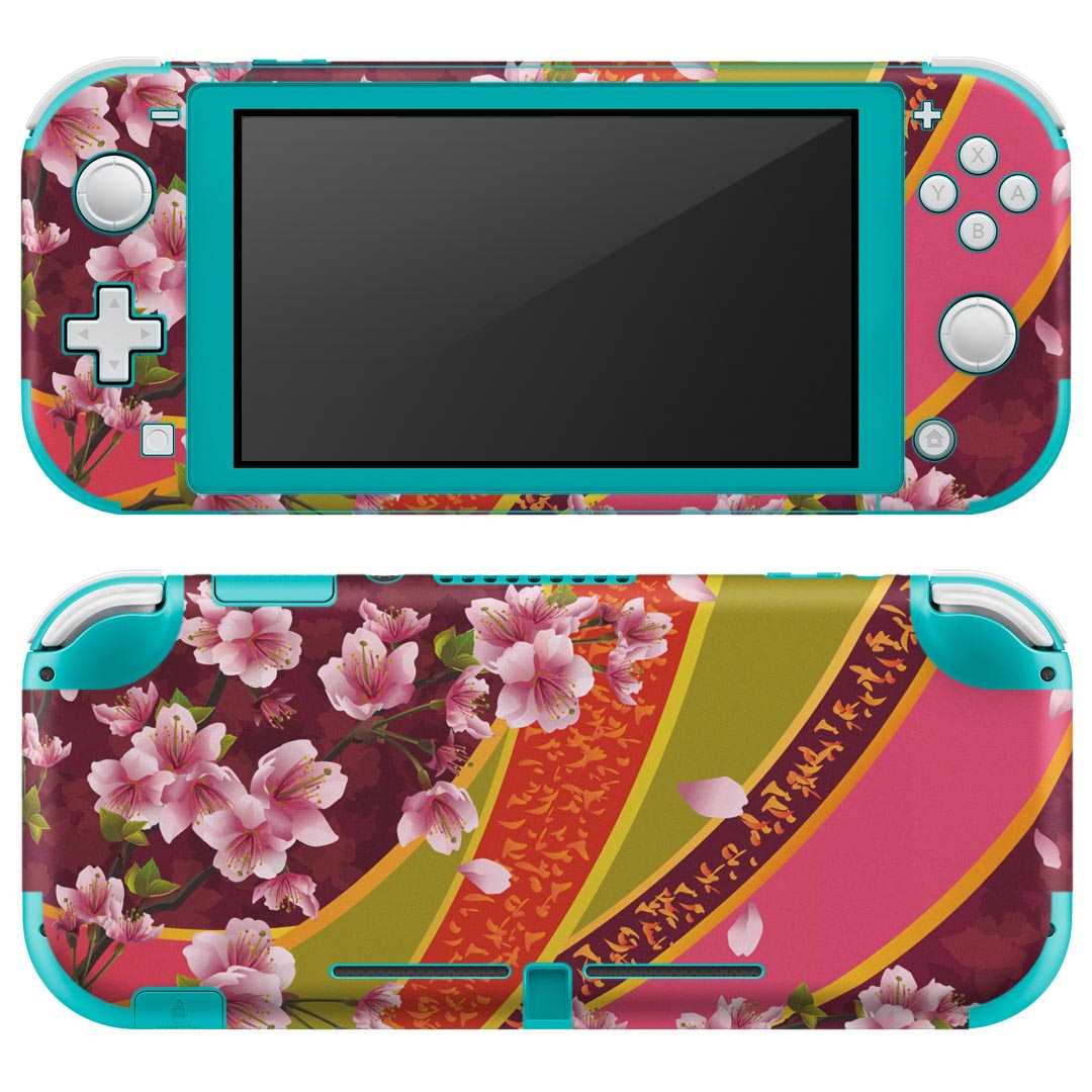 igsticker Nintendo Switch Lite 専用 デザインスキンシール 全面 ニンテンドー スイッチ ライト 専用 ゲーム機 カバー アクセサリー フィルム ステッカー エアフリー 005913 花