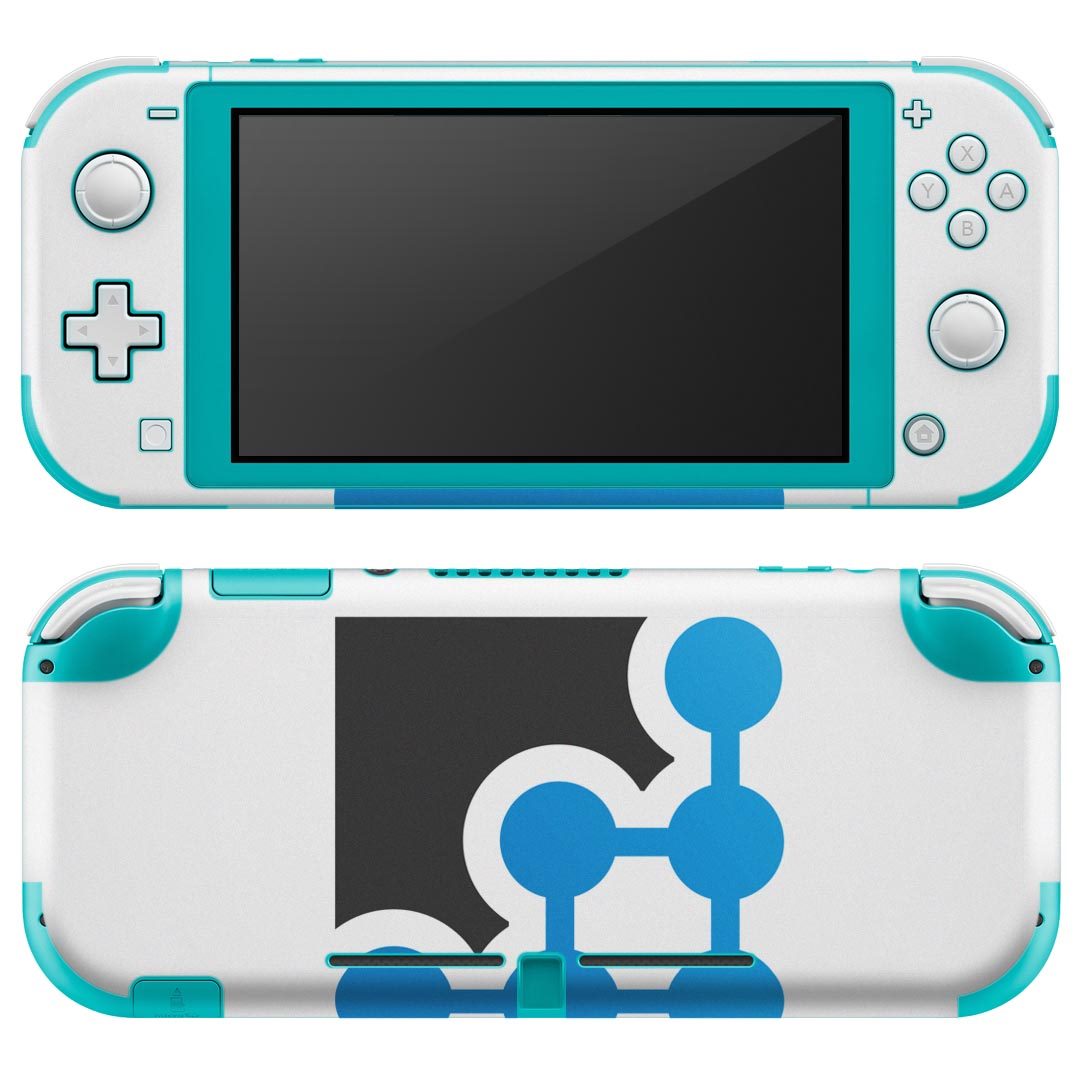 igsticker Nintendo Switch Lite 専用 デザインスキンシール 全面 ニンテンドー スイッチ ライト 専用 ゲーム機 カバー アクセサリー フィルム ステッカー エアフリー 005922 青　ブルー　シンプル