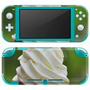 igsticker Nintendo Switch Lite 専用 デザインスキンシール 全面 ニンテンドー スイッチ ライト 専用 ゲーム機 カバー アクセサリー フィルム ステッカー エアフリー 005929 写真　アイス