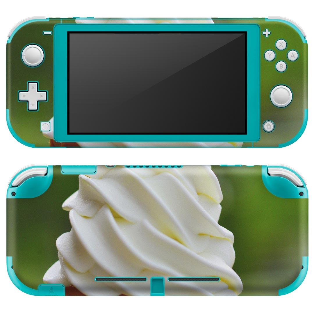 igsticker Nintendo Switch Lite 専用 デザインスキンシール 全面 ニンテンドー スイッチ ライト 専用 ゲーム機 カバー アクセサリー フィルム ステッカー エアフリー 005929 写真 アイス