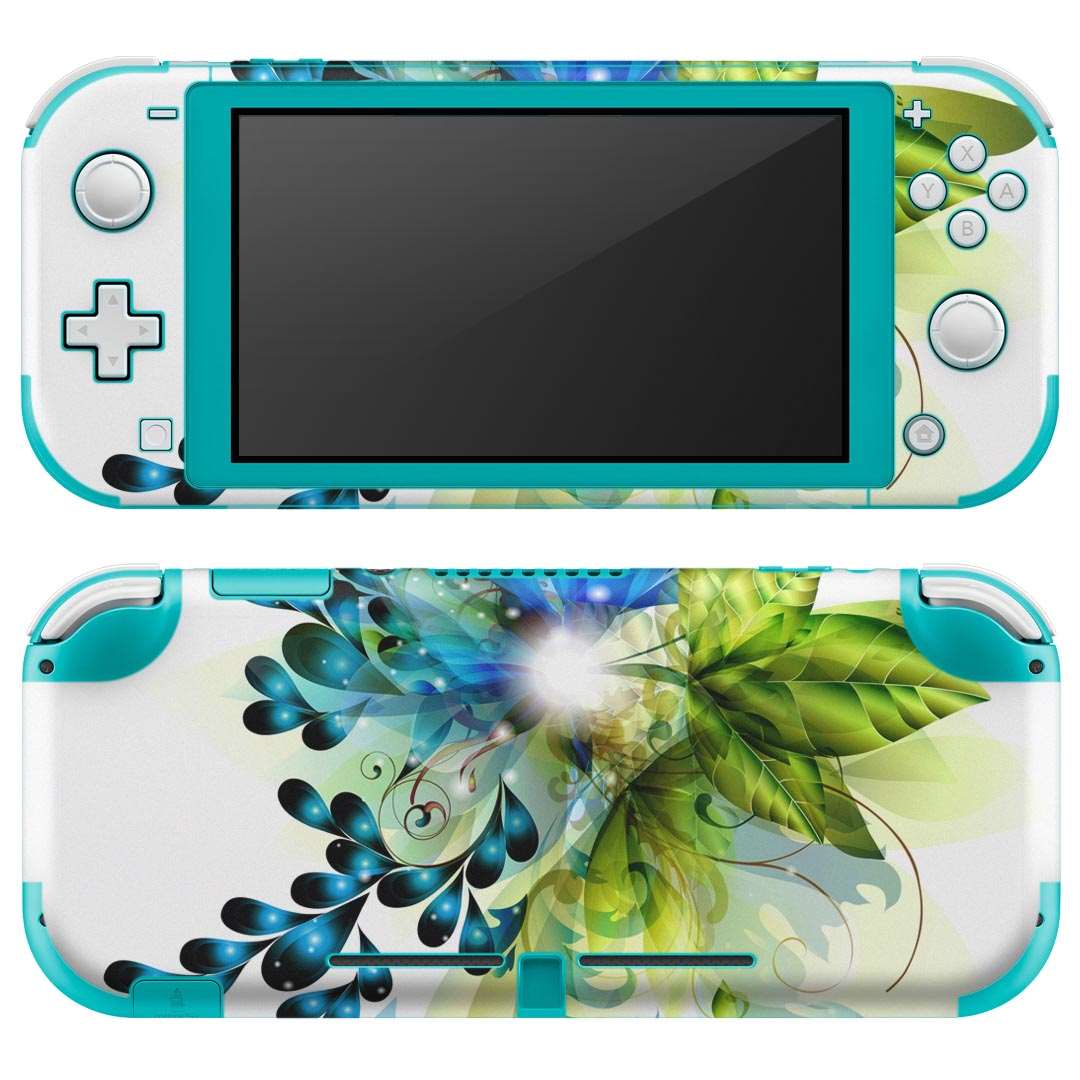 製品名 Nintendo Switch Lite専用 デザインスキンシール セット内容 Nintendo Switch Lite本体用スキンシール（裏表）各1枚 ※液晶側シールは2パーツに分かれていますニンテンドースイッチライト専用です。据え置き機のSwitch本体やJoyコンには対応していません。 商品特徴 3M社製の再剥離性シートを素材に採用し、細かな位置調整がしやすく貼り直しが容易です。また、エアフリーでもありますので気泡が簡単に逃げるので、キレイに貼ることができます。専用の業務プリンターを使い、商品画像と遜色のない美しい印刷仕上がり。 注意事項 画像はサンプルですので、ご覧の環境によっては多少色味に違いを感じる場合がございます。 イメージと違った、モニターと色味が異なるという理由での交換や返金はご対応出来かねます。スキンシールのみの販売で、ニンテンドースイッチ本体などは付属しません。シワができた場合、ドライヤーなどで軽く温め、外側に向けてシワを伸ばすように貼ってください。初回貼付時の位置調整や貼り直しは可能ですが、しっかりと押し付けて接着させた後の再剥離、再利用は保証しておりません。また接着部に油分や汚れが付着しますと角の部分は剥がれやすくなりますので、貼付時はあまり触れないようにご注意ください。無地のセミグロスシートにデザインをプリントした商品で、デコなどの加工はございません。 凹凸や光沢があるように見えたり布地や金属を素材にしたように見える商品もありますが、デザインの図版によるものです。印刷時に微妙な画像のズレが生じる場合がございます。ご注文後に1点1点制作する受注生産品の為、不良品以外のご返品や交換は固くお断りします。 商品発送 完全受注生産のハンドメイド商品となりますので、既製品と比べて発送までお時間を頂いています。 基本的に決済確認後2?3営業日、最大で10営業日での発送となります。繁忙期や休業日明けの場合はさらに時間がかかる場合があります。 その際には別途メールにてご連絡致します。メール便の場合、発送日から到着までに2?4日ほどかかる場合が多く、紛失などの保障もご対応できかねます。あらかじめご了承下さい。