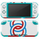 igsticker Nintendo Switch Lite 専用 デザインスキンシール 全面 ニンテンドー スイッチ ライト 専用 ゲーム機 カバー アクセサリー フィルム ステッカー エアフリー 005951 青 ブルー 赤 レッド(2)