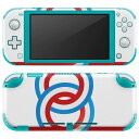 igsticker Nintendo Switch Lite 専用 デザインスキンシール 全面 ニンテンドー スイッチ ライト 専用 ゲーム機 カバー アクセサリー フィルム ステッカー エアフリー 005951 青　ブルー　赤　レッド