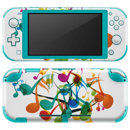 igsticker Nintendo Switch Lite 専用 デザインスキンシール 全面 ニンテンドー スイッチ ライト 専用 ゲーム機 カバー アクセサリー フィルム ステッカー エアフリー 005962 音符 カラフル igsticker Nintendo Switch Lite 専用 デザインスキンシール 全面 ニンテンドー スイッチ ライト 専用 ゲーム機 カバー アクセサリー フィルム ステッカー エアフリー 005962 音符 カラフル