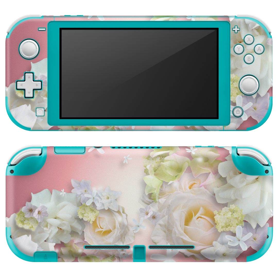 igsticker Nintendo Switch Lite 専用 デザインスキンシール 全面 ニンテンドー スイッチ ライト 専用 ゲーム機 カバー アクセサリー フィルム ステッカー エアフリー 005988 花