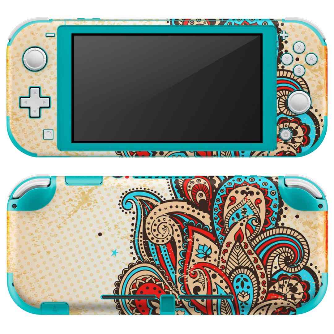 igsticker Nintendo Switch Lite 専用 デザインスキンシール 全面 ニンテンドー スイッチ ライト 専用 ゲーム機 カバー アクセサリー フィルム ステッカー エアフリー 006013 文様　星