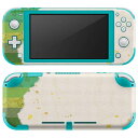 igsticker Nintendo Switch Lite 専用 デザインスキンシール 全面 ニンテンドー スイッチ ライト 専用 ゲーム機 カバー アクセサリー フィルム ステッカー エアフリー 006033 和風 和柄 緑 グリーン(2)