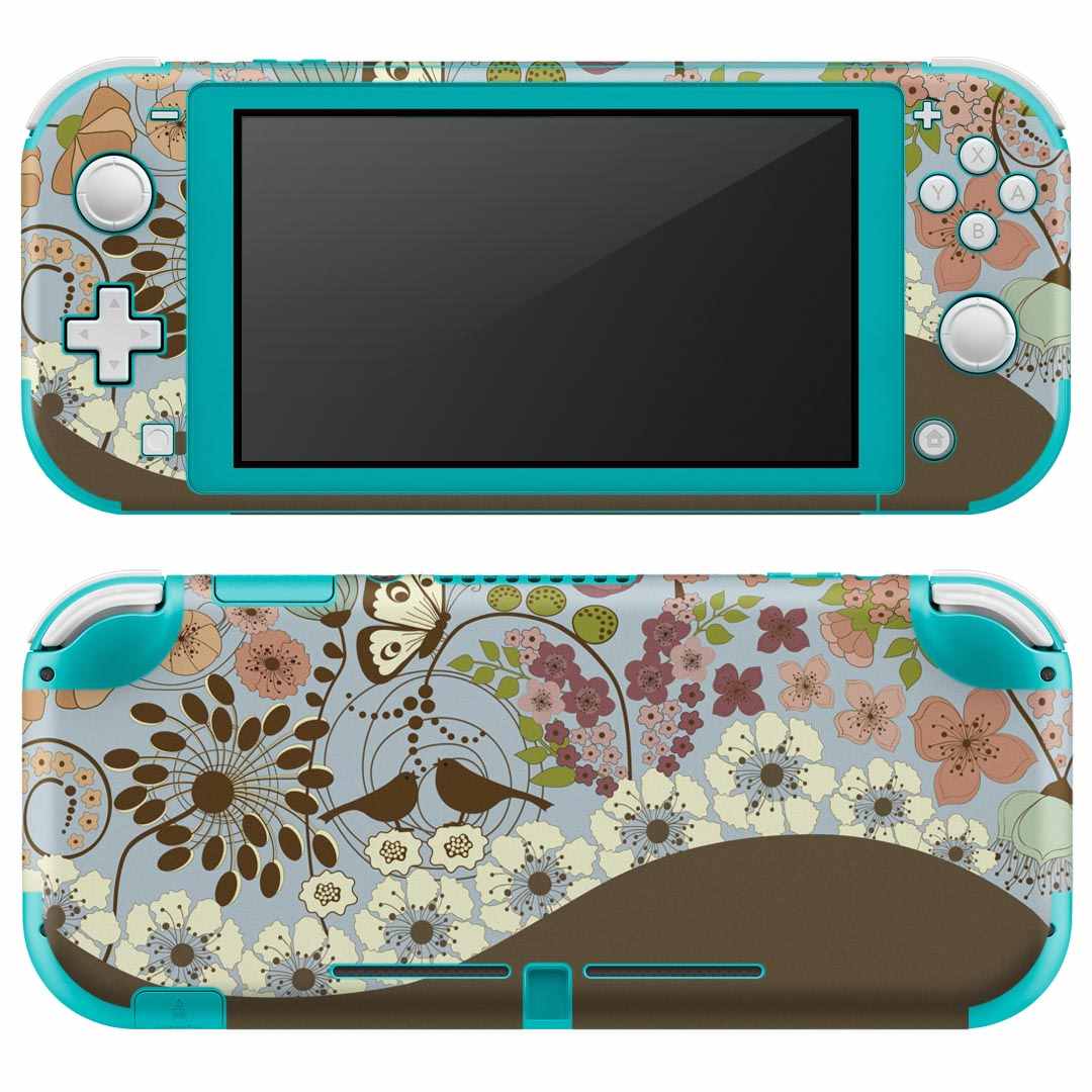 igsticker Nintendo Switch Lite 専用 デザインスキンシール 全面 ニンテンドー スイッチ ライト 専用 ゲーム機 カバー アクセサリー フィルム ステッカー エアフリー 006088 花
