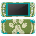 igsticker Nintendo Switch Lite 専用 デザインスキンシール 全面 ニンテンドー スイッチ ライト 専用 ゲーム機 カバー アクセサリー フィルム ステッカー エアフリー 006094 肉球 動物(2)