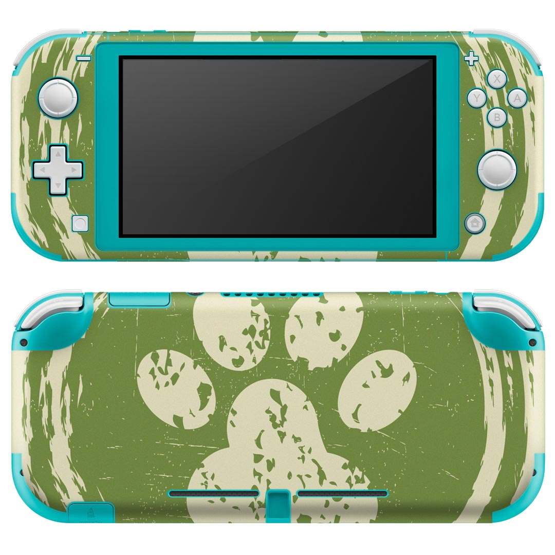 igsticker Nintendo Switch Lite 専用 デザインスキンシール 全面 ニンテンドー スイッチ ライト 専用 ゲーム機 カバー アクセサリー フィルム ステッカー エアフリー 006094 肉球 動物