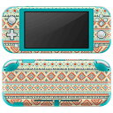 igsticker Nintendo Switch Lite 専用 デザインスキンシール 全面 ニンテンドー スイッチ ライト 専用 ゲーム機 カバー アクセサリー フィルム ステッカー エアフリー 006121 オレンジ 模様(2)