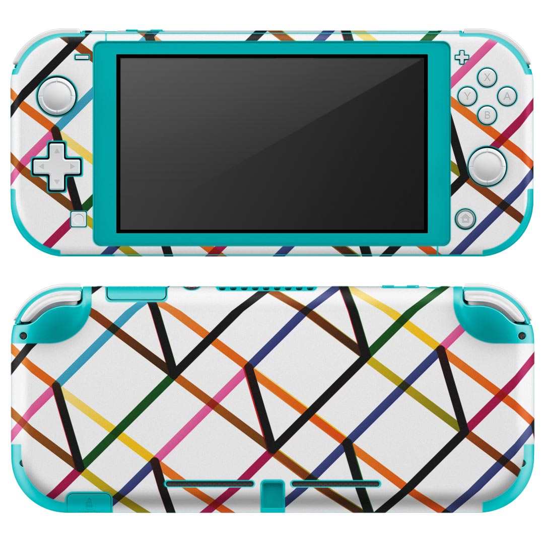 igsticker Nintendo Switch Lite 専用 デザインスキンシール 全面 ニンテンドー スイッチ ライト 専用 ゲーム機 カバー アクセサリー フィルム ステッカー エアフリー 006136 カラフル　模様