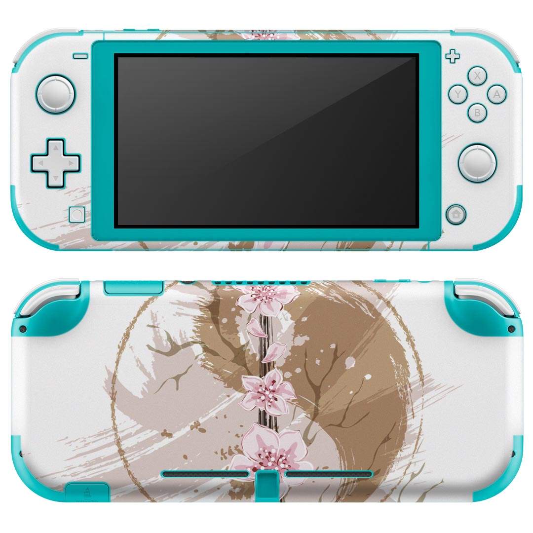 igsticker Nintendo Switch Lite 専用 デザインスキンシール 全面 ニンテンドー スイッチ ライト 専用 ゲーム機 カバー アクセサリー フィルム ステッカー エアフリー 006137 和風 和柄 花