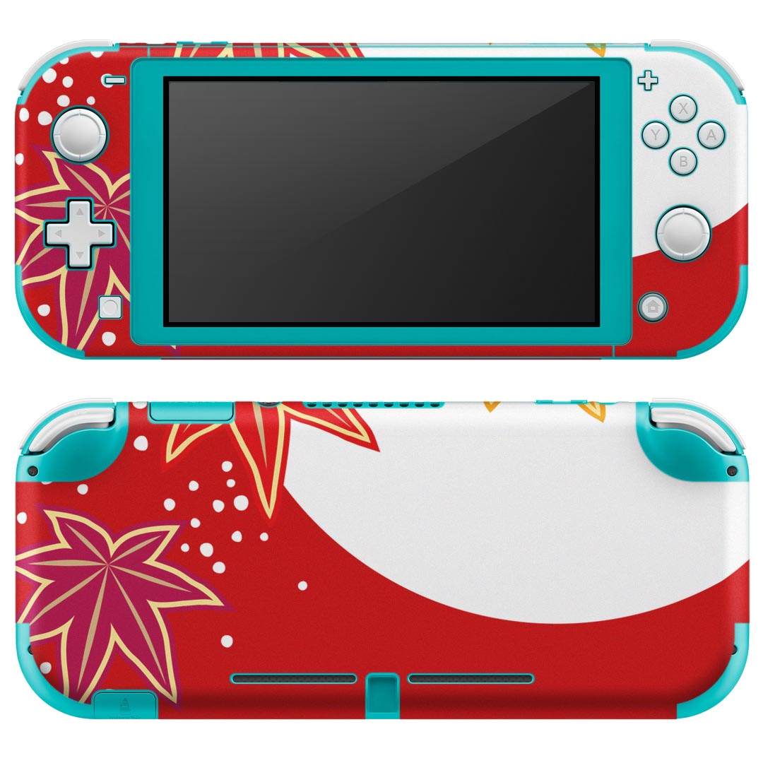 製品名 Nintendo Switch Lite専用 デザインスキンシール セット内容 Nintendo Switch Lite本体用スキンシール（裏表）各1枚 ※液晶側シールは2パーツに分かれていますニンテンドースイッチライト専用です。据え置き機のSwitch本体やJoyコンには対応していません。 商品特徴 3M社製の再剥離性シートを素材に採用し、細かな位置調整がしやすく貼り直しが容易です。また、エアフリーでもありますので気泡が簡単に逃げるので、キレイに貼ることができます。専用の業務プリンターを使い、商品画像と遜色のない美しい印刷仕上がり。 注意事項 画像はサンプルですので、ご覧の環境によっては多少色味に違いを感じる場合がございます。 イメージと違った、モニターと色味が異なるという理由での交換や返金はご対応出来かねます。スキンシールのみの販売で、ニンテンドースイッチ本体などは付属しません。シワができた場合、ドライヤーなどで軽く温め、外側に向けてシワを伸ばすように貼ってください。初回貼付時の位置調整や貼り直しは可能ですが、しっかりと押し付けて接着させた後の再剥離、再利用は保証しておりません。また接着部に油分や汚れが付着しますと角の部分は剥がれやすくなりますので、貼付時はあまり触れないようにご注意ください。無地のセミグロスシートにデザインをプリントした商品で、デコなどの加工はございません。 凹凸や光沢があるように見えたり布地や金属を素材にしたように見える商品もありますが、デザインの図版によるものです。印刷時に微妙な画像のズレが生じる場合がございます。ご注文後に1点1点制作する受注生産品の為、不良品以外のご返品や交換は固くお断りします。 商品発送 完全受注生産のハンドメイド商品となりますので、既製品と比べて発送までお時間を頂いています。 基本的に決済確認後2?3営業日、最大で10営業日での発送となります。繁忙期や休業日明けの場合はさらに時間がかかる場合があります。 その際には別途メールにてご連絡致します。メール便の場合、発送日から到着までに2?4日ほどかかる場合が多く、紛失などの保障もご対応できかねます。あらかじめご了承下さい。
