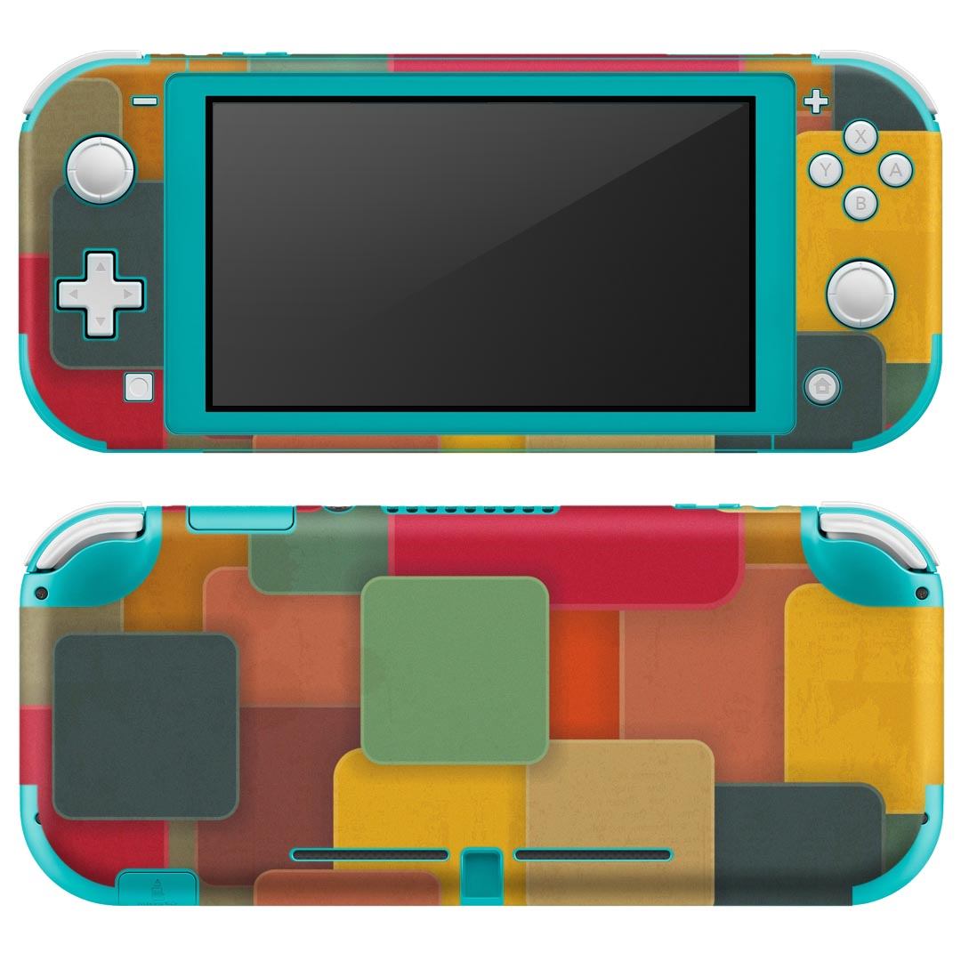 igsticker Nintendo Switch Lite 専用 デザインスキンシール 全面 ニンテンドー スイッチ ライト 専用 ゲーム機 カバー アクセサリー フィルム ステッカー エアフリー 006163 カラフル　模様