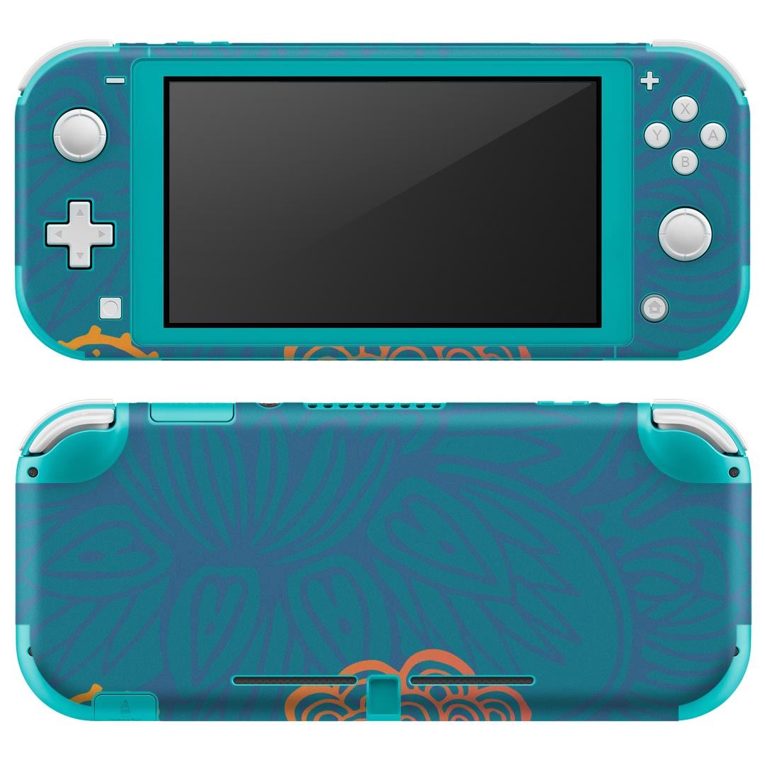 igsticker Nintendo Switch Lite 専用 デザインスキンシール 全面 ニンテンドー スイッチ ライト 専用 ゲーム機 カバー アクセサリー フィルム ステッカー エアフリー 006172 花 模様