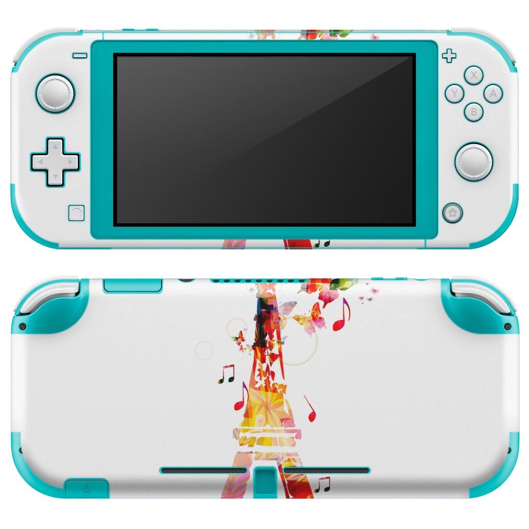 製品名 Nintendo Switch Lite専用 デザインスキンシール セット内容 Nintendo Switch Lite本体用スキンシール（裏表）各1枚 ※液晶側シールは2パーツに分かれていますニンテンドースイッチライト専用です。据え置き機のSwitch本体やJoyコンには対応していません。 商品特徴 3M社製の再剥離性シートを素材に採用し、細かな位置調整がしやすく貼り直しが容易です。また、エアフリーでもありますので気泡が簡単に逃げるので、キレイに貼ることができます。専用の業務プリンターを使い、商品画像と遜色のない美しい印刷仕上がり。 注意事項 画像はサンプルですので、ご覧の環境によっては多少色味に違いを感じる場合がございます。 イメージと違った、モニターと色味が異なるという理由での交換や返金はご対応出来かねます。スキンシールのみの販売で、ニンテンドースイッチ本体などは付属しません。シワができた場合、ドライヤーなどで軽く温め、外側に向けてシワを伸ばすように貼ってください。初回貼付時の位置調整や貼り直しは可能ですが、しっかりと押し付けて接着させた後の再剥離、再利用は保証しておりません。また接着部に油分や汚れが付着しますと角の部分は剥がれやすくなりますので、貼付時はあまり触れないようにご注意ください。無地のセミグロスシートにデザインをプリントした商品で、デコなどの加工はございません。 凹凸や光沢があるように見えたり布地や金属を素材にしたように見える商品もありますが、デザインの図版によるものです。印刷時に微妙な画像のズレが生じる場合がございます。ご注文後に1点1点制作する受注生産品の為、不良品以外のご返品や交換は固くお断りします。 商品発送 完全受注生産のハンドメイド商品となりますので、既製品と比べて発送までお時間を頂いています。 基本的に決済確認後2?3営業日、最大で10営業日での発送となります。繁忙期や休業日明けの場合はさらに時間がかかる場合があります。 その際には別途メールにてご連絡致します。メール便の場合、発送日から到着までに2?4日ほどかかる場合が多く、紛失などの保障もご対応できかねます。あらかじめご了承下さい。