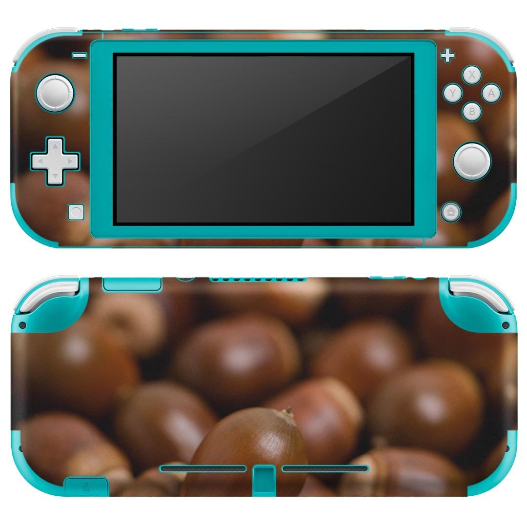 igsticker Nintendo Switch Lite 専用 デザインスキンシール 全面 ニンテンドー スイッチ ライト 専用 ゲーム機 カバー アクセサリー フィルム ステッカー エアフリー 006194 写真 どんぐり