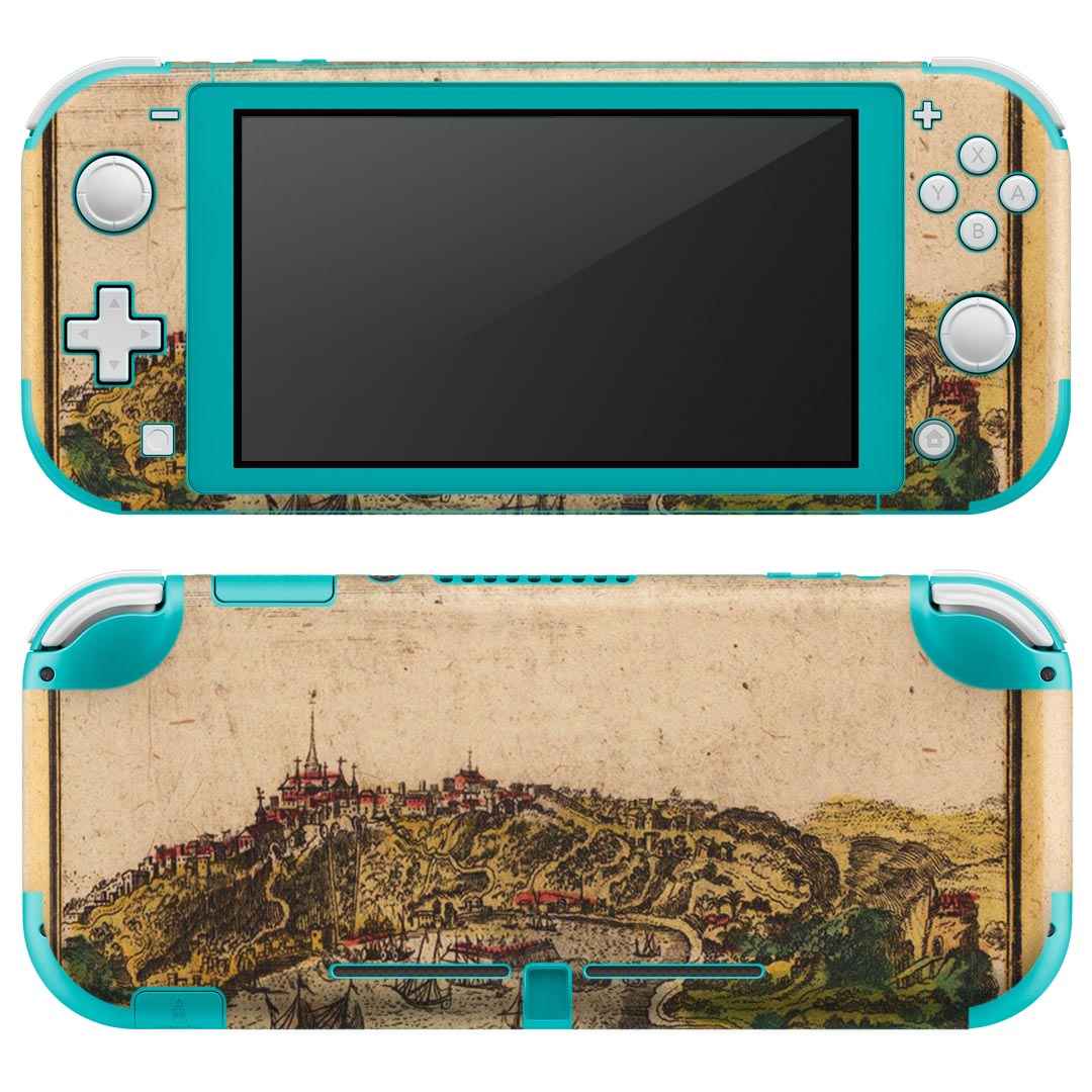 igsticker Nintendo Switch Lite 専用 デザインスキンシール 全面 ニンテンドー スイッチ ライト 専用 ゲーム機 カバー アクセサリー フィルム ステッカー エアフリー 006195 絵画 イラスト 船