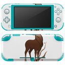 igsticker Nintendo Switch Lite 専用 デザインスキンシール 全面 ニンテンドー スイッチ ライト 専用 ゲーム機 カバー アクセサリー フィルム ステッカー エアフリー 006206 動物 鹿 秋