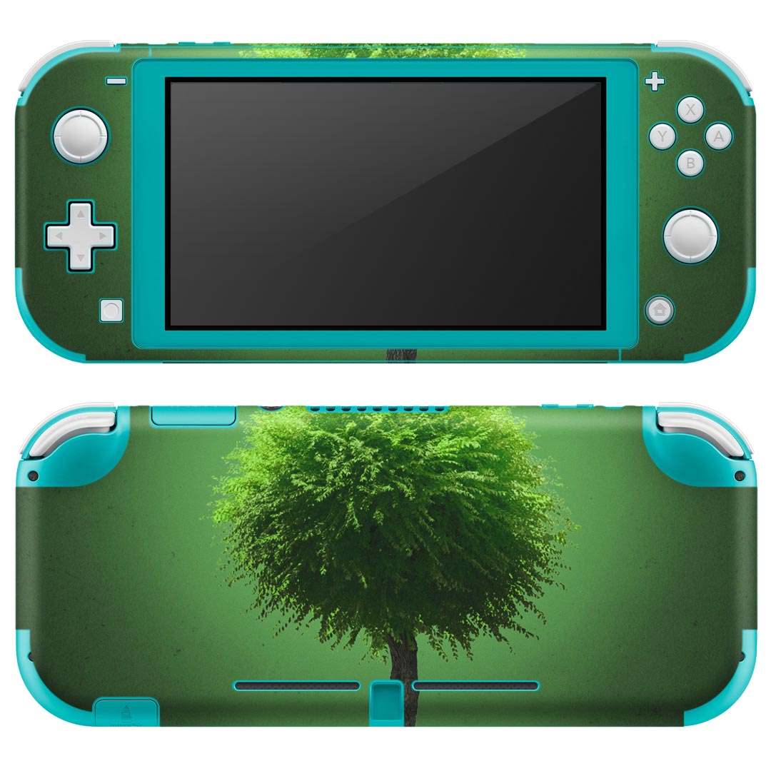 igsticker Nintendo Switch Lite 専用 デザインスキンシール 全面 ニンテンドー スイッチ ライト 専用 ゲーム機 カバー アクセサリー フィルム ステッカー エアフリー 006285 植物　緑　グリーン