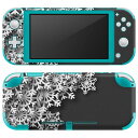 igsticker Nintendo Switch Lite 専用 デザインスキンシール 全面 ニンテンドー スイッチ ライト 専用 ゲーム機 カバー アクセサリー フィルム ステッカー エアフリー 006308 雪　結晶