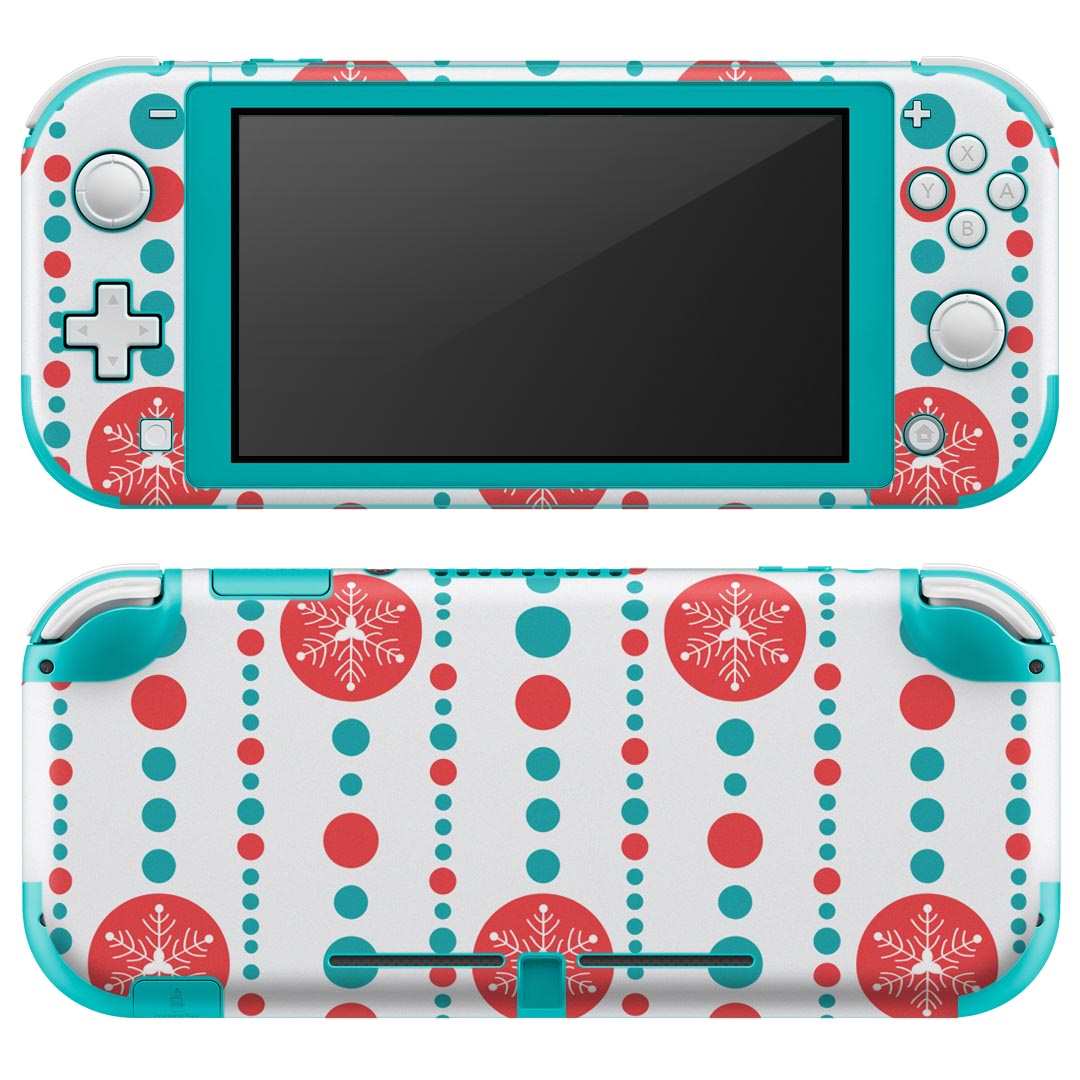 igsticker Nintendo Switch Lite 専用 デザインスキンシール 全面 ニンテンドー スイッチ ライト 専用 ゲーム機 カバー アクセサリー フィルム ステッカー エアフリー 006313 雪　結晶　文字