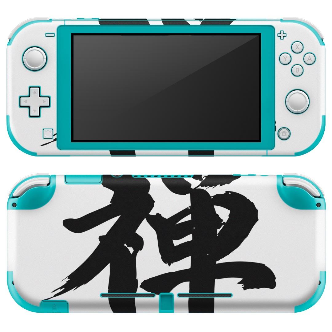 製品名 Nintendo Switch Lite専用 デザインスキンシール セット内容 Nintendo Switch Lite本体用スキンシール（裏表）各1枚 ※液晶側シールは2パーツに分かれていますニンテンドースイッチライト専用です。据え置き機のSwitch本体やJoyコンには対応していません。 商品特徴 3M社製の再剥離性シートを素材に採用し、細かな位置調整がしやすく貼り直しが容易です。また、エアフリーでもありますので気泡が簡単に逃げるので、キレイに貼ることができます。専用の業務プリンターを使い、商品画像と遜色のない美しい印刷仕上がり。 注意事項 画像はサンプルですので、ご覧の環境によっては多少色味に違いを感じる場合がございます。 イメージと違った、モニターと色味が異なるという理由での交換や返金はご対応出来かねます。スキンシールのみの販売で、ニンテンドースイッチ本体などは付属しません。シワができた場合、ドライヤーなどで軽く温め、外側に向けてシワを伸ばすように貼ってください。初回貼付時の位置調整や貼り直しは可能ですが、しっかりと押し付けて接着させた後の再剥離、再利用は保証しておりません。また接着部に油分や汚れが付着しますと角の部分は剥がれやすくなりますので、貼付時はあまり触れないようにご注意ください。無地のセミグロスシートにデザインをプリントした商品で、デコなどの加工はございません。 凹凸や光沢があるように見えたり布地や金属を素材にしたように見える商品もありますが、デザインの図版によるものです。印刷時に微妙な画像のズレが生じる場合がございます。ご注文後に1点1点制作する受注生産品の為、不良品以外のご返品や交換は固くお断りします。 商品発送 完全受注生産のハンドメイド商品となりますので、既製品と比べて発送までお時間を頂いています。 基本的に決済確認後2?3営業日、最大で10営業日での発送となります。繁忙期や休業日明けの場合はさらに時間がかかる場合があります。 その際には別途メールにてご連絡致します。メール便の場合、発送日から到着までに2?4日ほどかかる場合が多く、紛失などの保障もご対応できかねます。あらかじめご了承下さい。