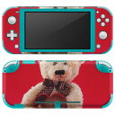 igsticker Nintendo Switch Lite 専用 デザインスキンシール 全面 ニンテンドー スイッチ ライト 専用 ゲーム機 カバー アクセサリー フィルム ステッカー エアフリー 006350 写真 ぬいぐるみ テディベア