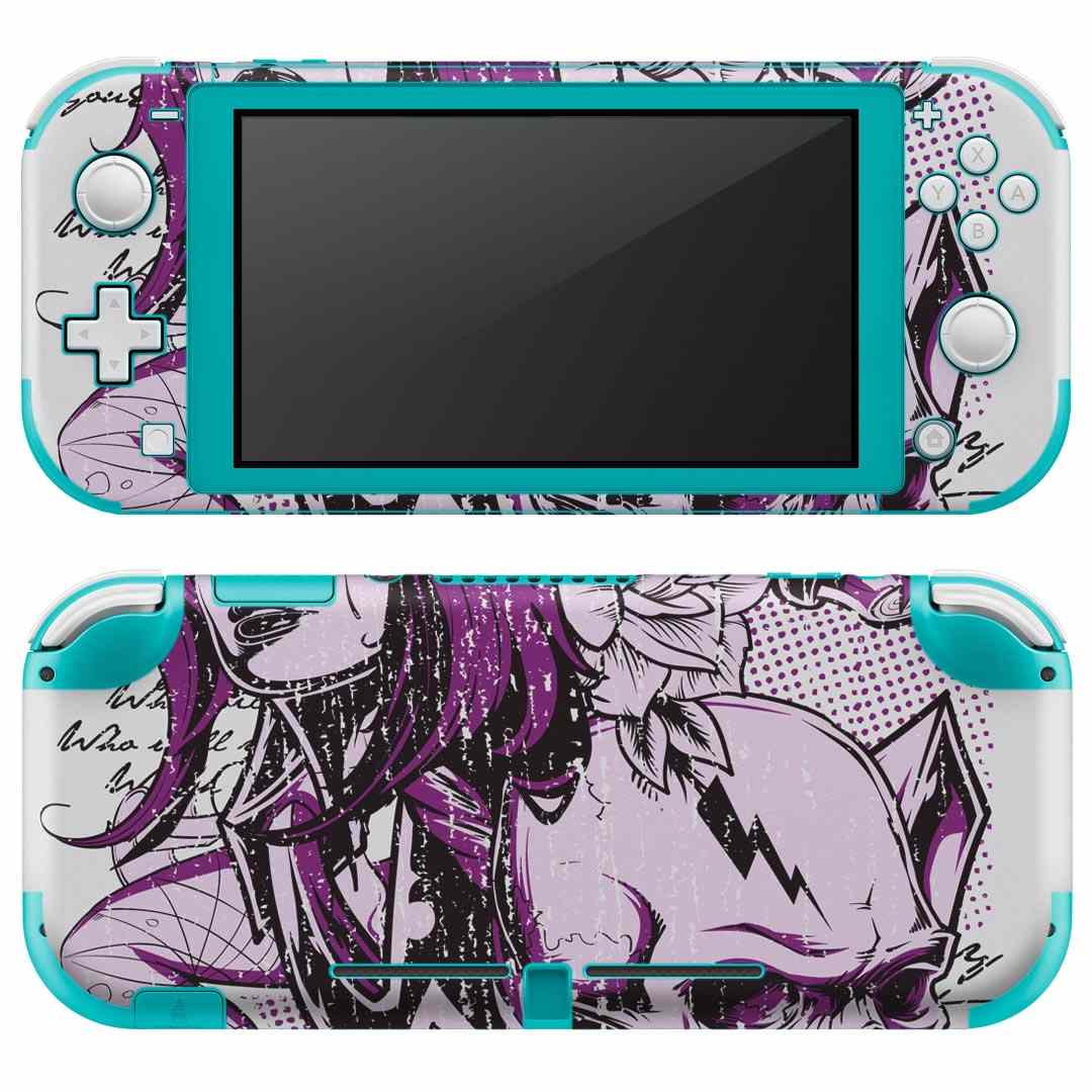 製品名 Nintendo Switch Lite専用 デザインスキンシール セット内容 Nintendo Switch Lite本体用スキンシール（裏表）各1枚 ※液晶側シールは2パーツに分かれていますニンテンドースイッチライト専用です。据え置き機のSwitch本体やJoyコンには対応していません。 商品特徴 3M社製の再剥離性シートを素材に採用し、細かな位置調整がしやすく貼り直しが容易です。また、エアフリーでもありますので気泡が簡単に逃げるので、キレイに貼ることができます。専用の業務プリンターを使い、商品画像と遜色のない美しい印刷仕上がり。 注意事項 画像はサンプルですので、ご覧の環境によっては多少色味に違いを感じる場合がございます。 イメージと違った、モニターと色味が異なるという理由での交換や返金はご対応出来かねます。スキンシールのみの販売で、ニンテンドースイッチ本体などは付属しません。シワができた場合、ドライヤーなどで軽く温め、外側に向けてシワを伸ばすように貼ってください。初回貼付時の位置調整や貼り直しは可能ですが、しっかりと押し付けて接着させた後の再剥離、再利用は保証しておりません。また接着部に油分や汚れが付着しますと角の部分は剥がれやすくなりますので、貼付時はあまり触れないようにご注意ください。無地のセミグロスシートにデザインをプリントした商品で、デコなどの加工はございません。 凹凸や光沢があるように見えたり布地や金属を素材にしたように見える商品もありますが、デザインの図版によるものです。印刷時に微妙な画像のズレが生じる場合がございます。ご注文後に1点1点制作する受注生産品の為、不良品以外のご返品や交換は固くお断りします。 商品発送 完全受注生産のハンドメイド商品となりますので、既製品と比べて発送までお時間を頂いています。 基本的に決済確認後2?3営業日、最大で10営業日での発送となります。繁忙期や休業日明けの場合はさらに時間がかかる場合があります。 その際には別途メールにてご連絡致します。メール便の場合、発送日から到着までに2?4日ほどかかる場合が多く、紛失などの保障もご対応できかねます。あらかじめご了承下さい。