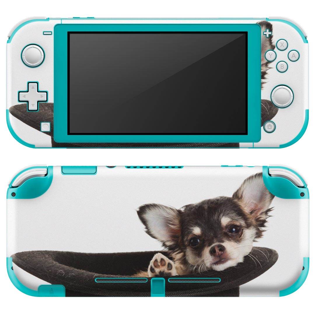 igsticker Nintendo Switch Lite 専用 デザインスキンシール 全面 ニンテンドー スイッチ ライト 専用 ゲーム機 カバー アクセサリー フィルム ステッカー エアフリー 006481 アニマル 写真　犬　動物