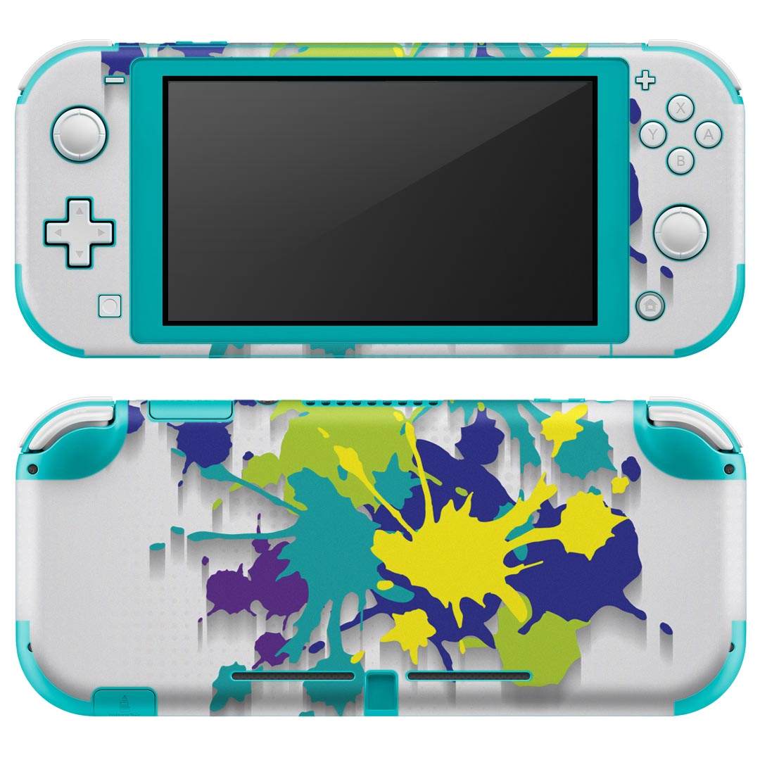 igsticker Nintendo Switch Lite 専用 デザインスキンシール 全面 ニンテンドー スイッチ ライト 専用 ゲーム機 カバー アクセサリー フィルム ステッカー エアフリー 006542 インク　ペンキ　絵の具