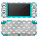 igsticker Nintendo Switch Lite 専用 デザインスキンシール 全面 ニンテンドー スイッチ ライト 専用 ゲーム機 カバー アクセサリー フィルム ステッカー エアフリー 006550 ハート 模様