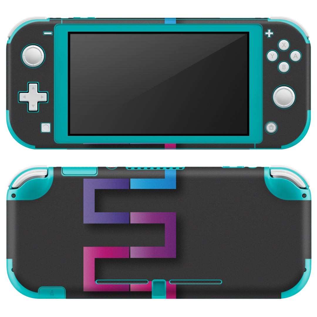 igsticker Nintendo Switch Lite 専用 デザインスキンシール 全面 ニンテンドー スイッチ ライト 専用 ゲーム機 カバー アクセサリー フィルム ステッカー エアフリー 006567 カラフル　レインボー